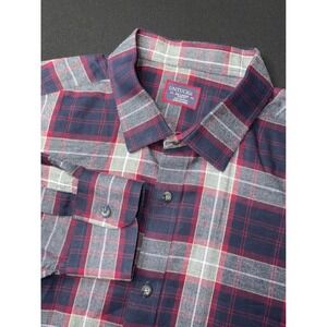 UNTUCKit Mens‎ Plaid Long Sleeve Button Down Shirt XX Large Red  Grey Alentejo